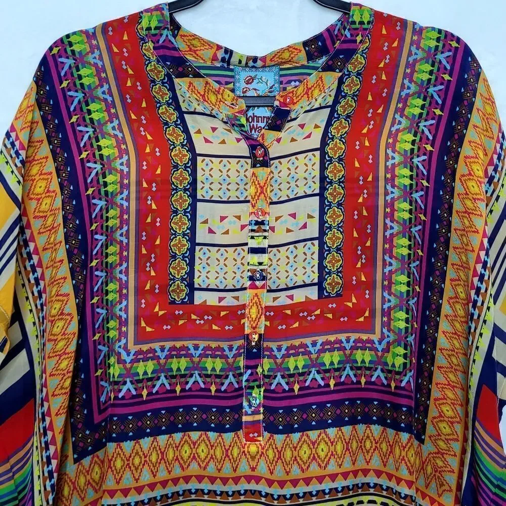 Johnny‎ Was Multicolored Brenda Blouse Size Medium